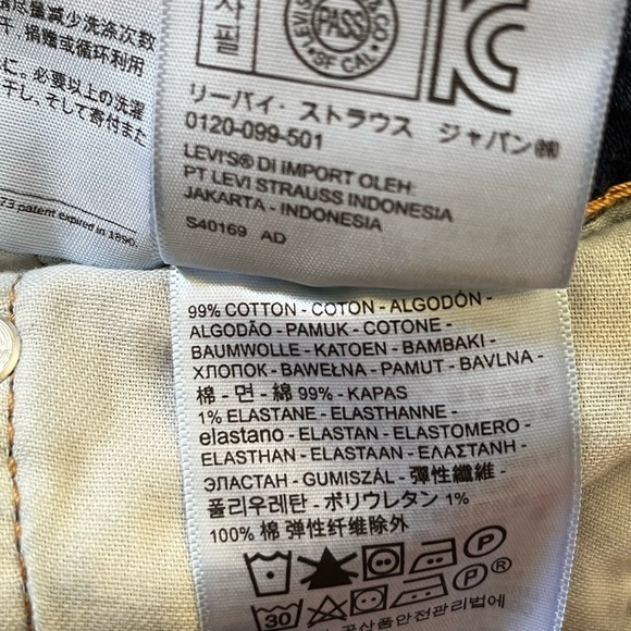 Levi's 505 Mens Size 34x32 Medium Wash Jeans Denim 5 Pocket Iconic - Picture 8 of 11